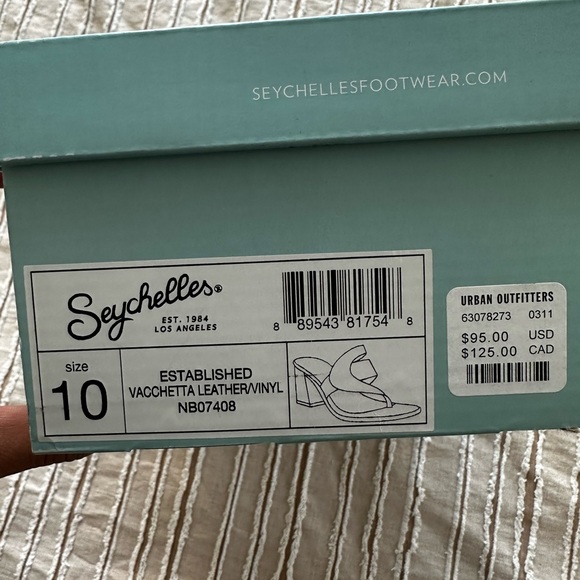 Seychelles Neutral Heeled Thong Sandals - Picture 4 of 8